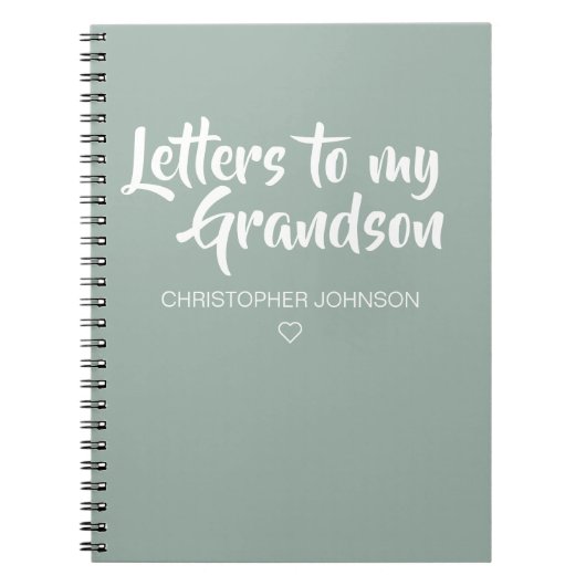 Brieven aan de My Grandson Keepomwille Journal Notitieboek (Voorkant)
