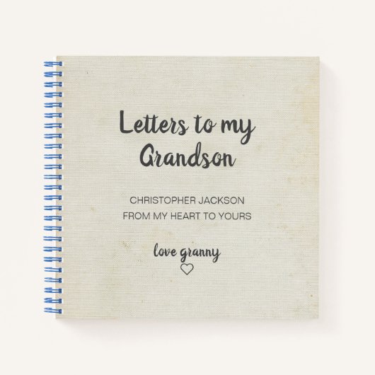 Brieven aan de My Grandson Keepomwille Journal Notitieboek (Voorkant)