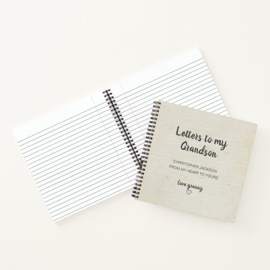 Brieven aan de My Grandson Keepomwille Journal Notitieboek (Binnen)