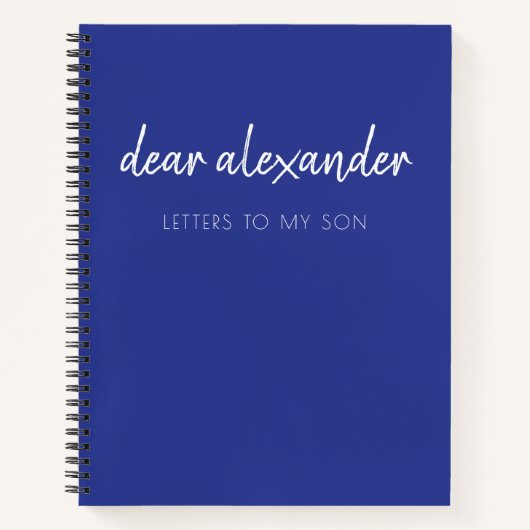 Brieven aan de My Son Keepomwille Journal Notitieboek (Voorkant)