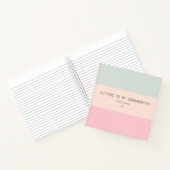 Brieven aan de The Journal van mijn dochter Keepom Notitieboek (Binnen)
