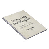 Brieven aan de The Journal van mijn kleindochter Notitieboek (Rechterzijde)