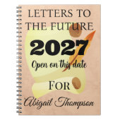 Brieven aan de toekomstige mijlpaal notitieboek (Voorkant)