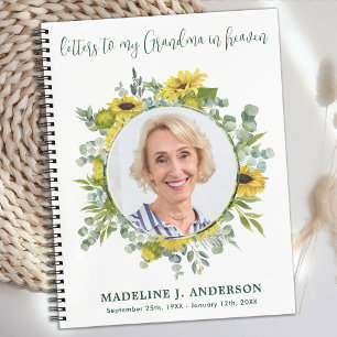 Brieven aan Heaven Custom Foto Ma Grandma Grief Notitieboek
