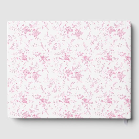 Brieven aan het Bride Pink Toile Vrijgezellenfeest Gastenboek (Achterkant)