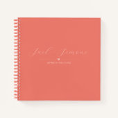 Brieven aan het gastenboek van het paar | donkerko notitieboek (Voorkant)