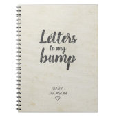Brieven aan het "My Bump Keepomwille Pregnancy Jou Notitieboek (Voorkant)