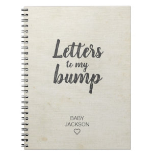 Brieven aan het "My Bump Keepomwille Pregnancy Jou Notitieboek