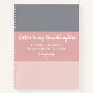 Brieven aan het "My Granddochter Memory Book" Notitieboek