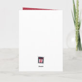 Brieven aan kerstboom gevouwen feestdagen kaart (Achterkant)