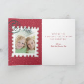 Brieven aan kerstboom gevouwen feestdagen kaart (Binnen)