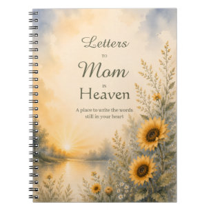 Brieven aan mama in de hemel Zonnebloem Herdenking Notitieboek