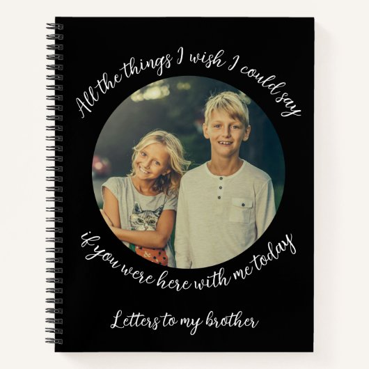 Brieven aan mijn broer: Herinneringsdagboek Notitieboek (Voorkant)