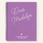 Brieven aan mijn dochter gepersonaliseerd tijdschr notitieboek (Voorkant)