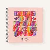 Brieven aan mijn dochter kleurrijke Keepsake geheu Notitieboek (Voorkant)