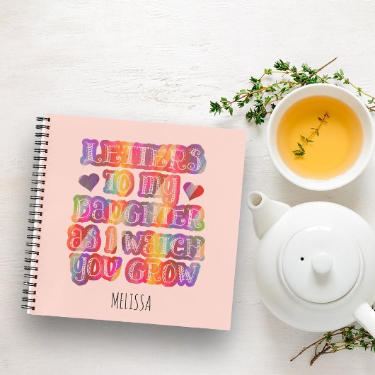 Brieven aan mijn dochter kleurrijke Keepsake geheu Notitieboek