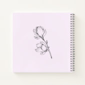 Brieven aan mijn dochter moderne eenvoudige bloeme notitieboek (Achterkant)