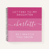 Brieven aan mijn dochter terwijl ik je zie groeien notitieboek (Voorkant)