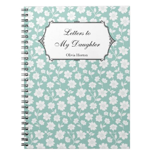 Brieven aan mijn dochterjournaal Uniek Baby shower Notitieboek (Voorkant)