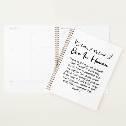 Brieven aan mijn geliefde in de hemel planner (Display)