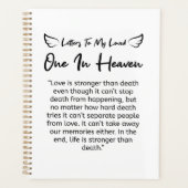 Brieven aan mijn geliefde in de hemel planner (Voorkant)