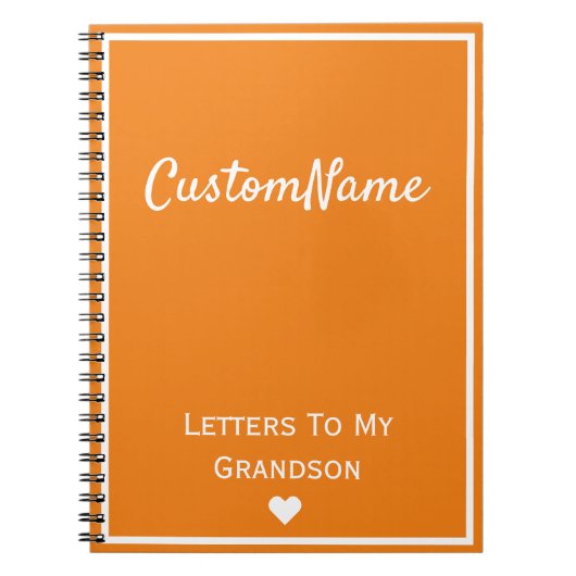 Brieven aan mijn Grandson Journal Notitieboek (Voorkant)