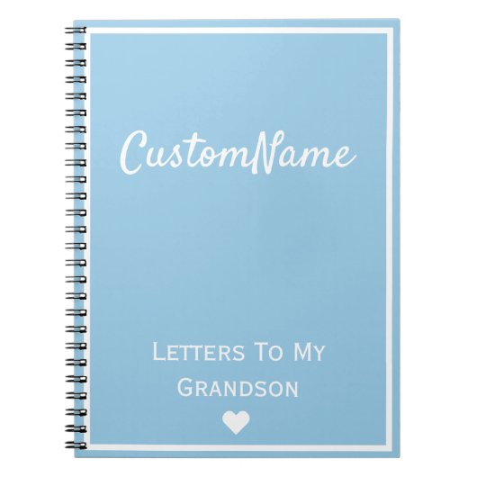 Brieven aan mijn Grandson Journal Notitieboek (Voorkant)