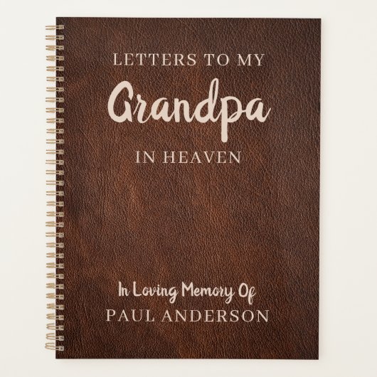 Brieven aan mijn grootvader in de hemel in liefdev planner (Voorkant)