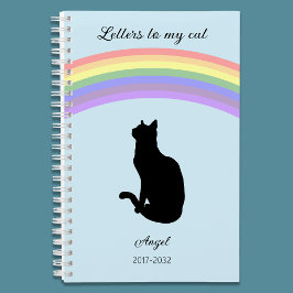 Brieven aan mijn kat Herdenkingsjournaal Regenboog Notitieboek