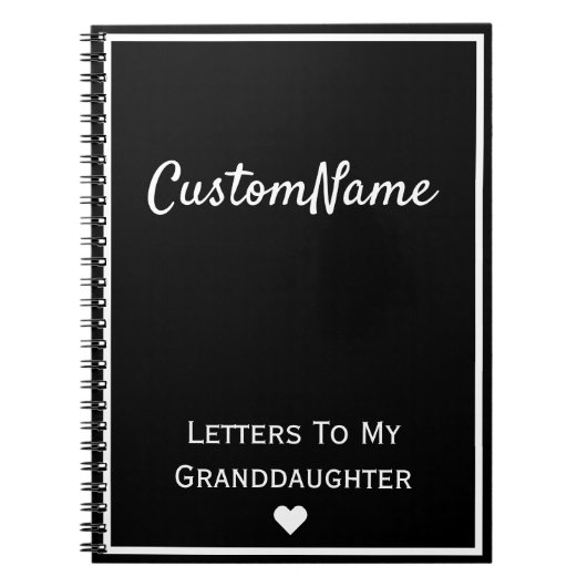 Brieven aan mijn kleindochtersjournaal notitieboek (Voorkant)