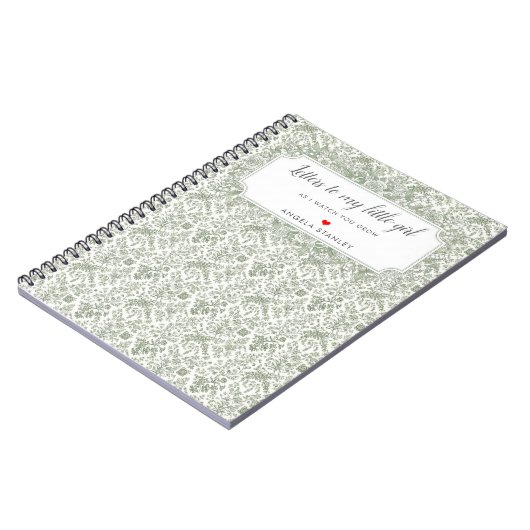 Brieven aan mijn kleine meisje Elegant Nieuwe Moed Notitieboek (Linkerzijde)