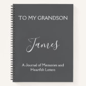 Brieven aan mijn kleinzoon: Woorden van wijsheid,  Notitieboek (Voorkant)