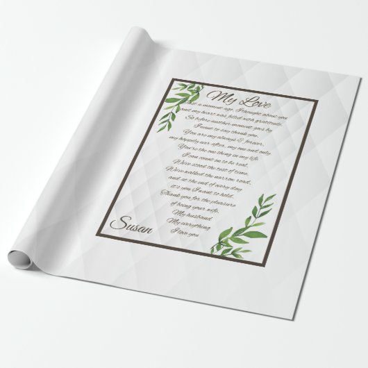 Brieven aan mijn man cadeaupapier (Uitgerold)