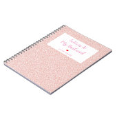 Brieven aan mijn man Gepersonaliseerd Roze Notitieboek (Linkerzijde)