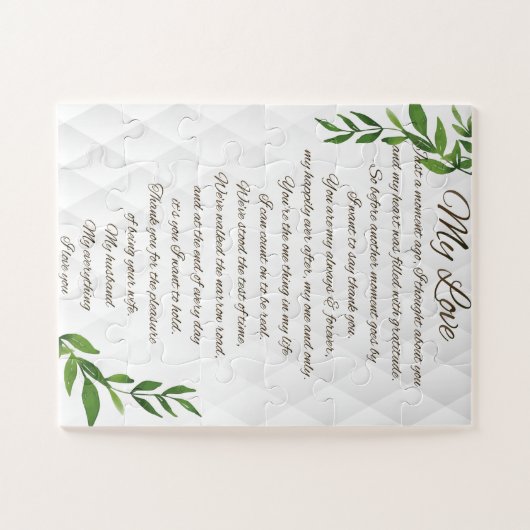 Brieven aan mijn man legpuzzel (Horizontaal)