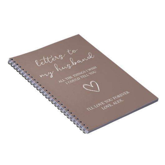 Brieven aan mijn man notitieboek (Rechterzijde)