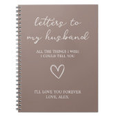 Brieven aan mijn man notitieboek (Voorkant)