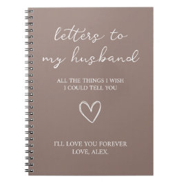 Brieven aan mijn man notitieboek