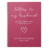 Brieven aan mijn man notitieboek (Voorkant)