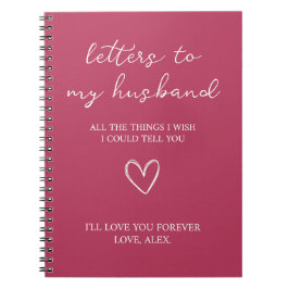 Brieven aan mijn man notitieboek