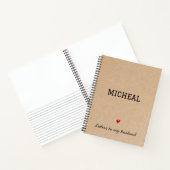 Brieven aan mijn man Persoonlijk Memory Journal Notitieboek (Binnen)