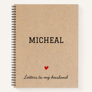 Brieven aan mijn man Persoonlijk Memory Journal Notitieboek