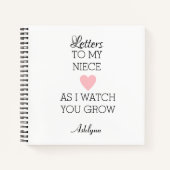 Brieven aan mijn nichtje notitieboek (Voorkant)