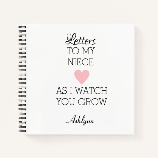 Brieven aan mijn nichtje notitieboek (Voorkant)