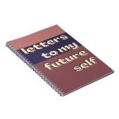Brieven aan mijn toekomstige zelf Moderne Cool Sel Notitieboek (Rechterzijde)