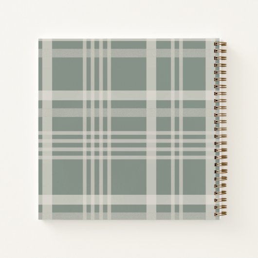 Brieven aan mijn zoon Buffalo Plaid Faux Wood Foto Notitieboek (Achterkant)