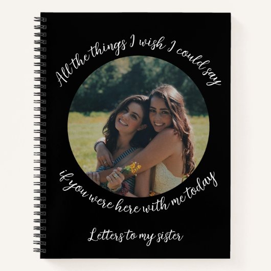 Brieven aan mijn zus: Herinneringsdagboek Notitieboek (Voorkant)