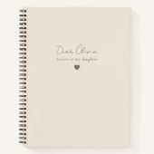 Brieven aan My Daughter Keepsake Journal Notitiebo Notitieboek (Voorkant)