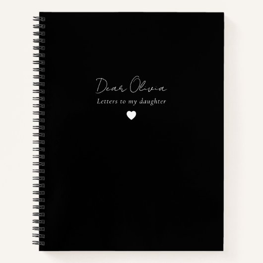 Brieven aan My Daughter Keepsake Journal Notitiebo Notitieboek (Voorkant)