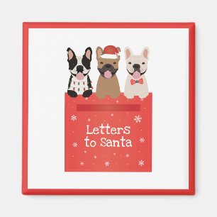 Brieven aan Santa French Bulldogs Magneet